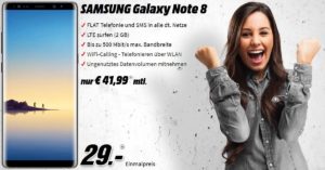 Galaxy Note 8 Handyvertrag bzw. Handytarif